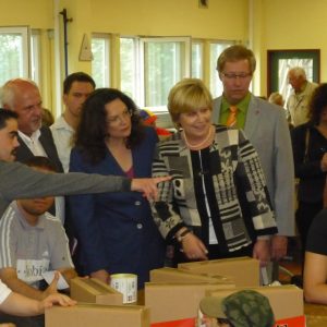 Andrea Nahles besucht Ulrike Merten